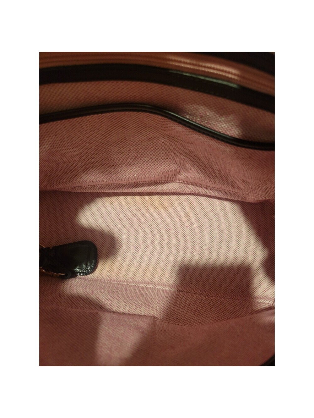 Dooney & Bourke Tassel Satchel Croco-Embossed Leather Black Bag Purse NICE - Picture 9 of 15
